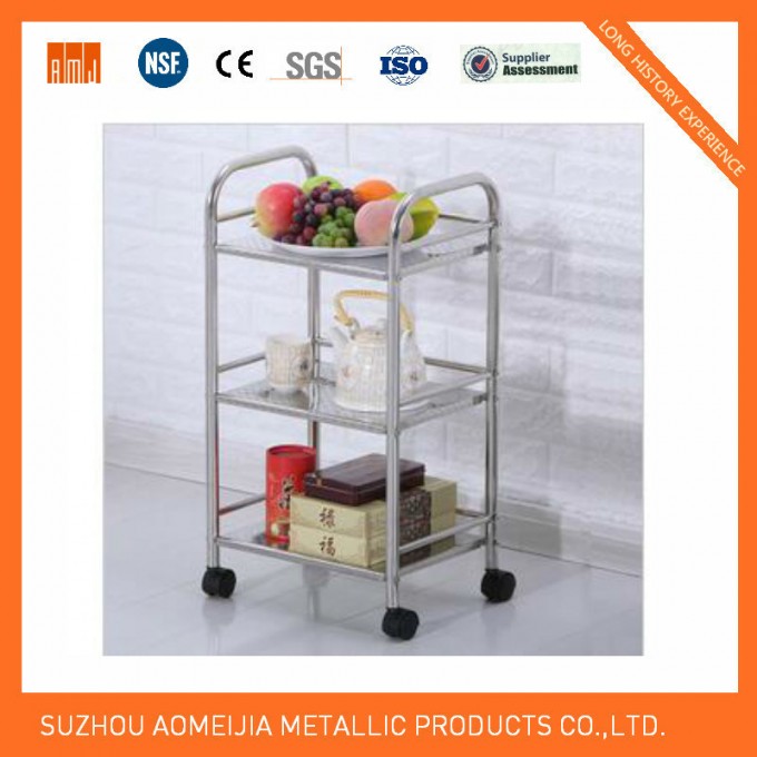 Stainless Steel Kitchen Trolleys for Home Use Image1