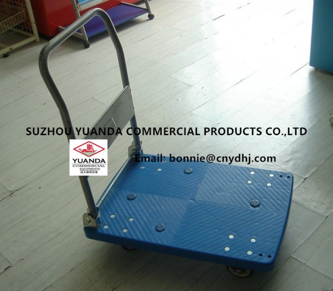 Heavy Duty Aluminum Platform Hand Truck with 4 Wheels Image1