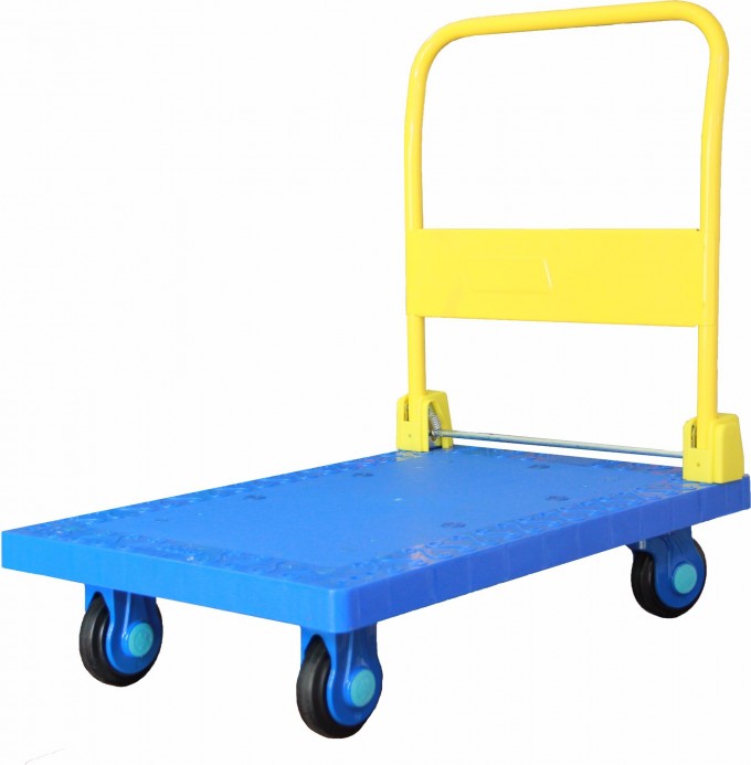 300kg Blue Color Plastic Platform Luxurious Hand Truck Image1
