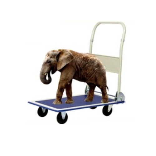 300kg Platform Cart Folding Dolly Luggage Trolley Hand Truck Image1