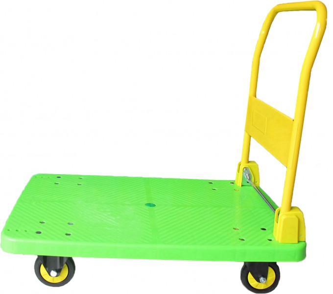 300kg Apple Green Platform Folding Hand Truck Image1