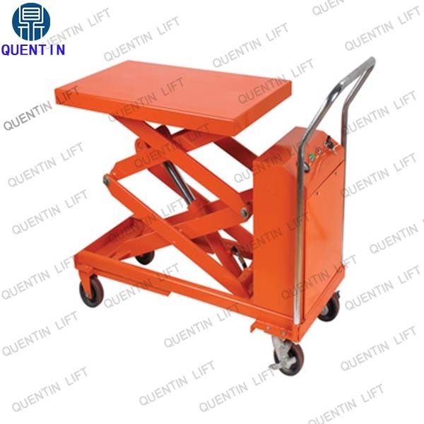Electric Scissor Platform Lift Hand Truck / Manual Hydraulic Platform Hand Truck Image1