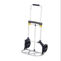 Aluminium Shopping Trolley Luggage Cart 60kgs Load Capacity Outdoor Hotel Foldable Luggage Cart Hand