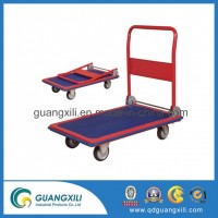 Construction Folding Trolley 4 Wheel Platform Cart Warehouse Cart