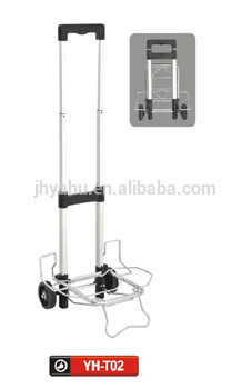 Height Adjustable Solid Rubber Wheel Handtruck Hand Turck Hand Trolley (YH-T02) Image1