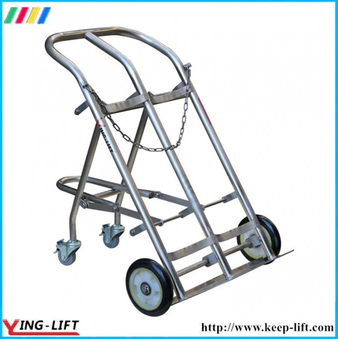 Stainless Steel Cylinder Hand Truck with Double Cylinder Ty130b Image1