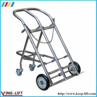 Stainless Steel Cylinder Hand Truck with Double Cylinder Ty130b