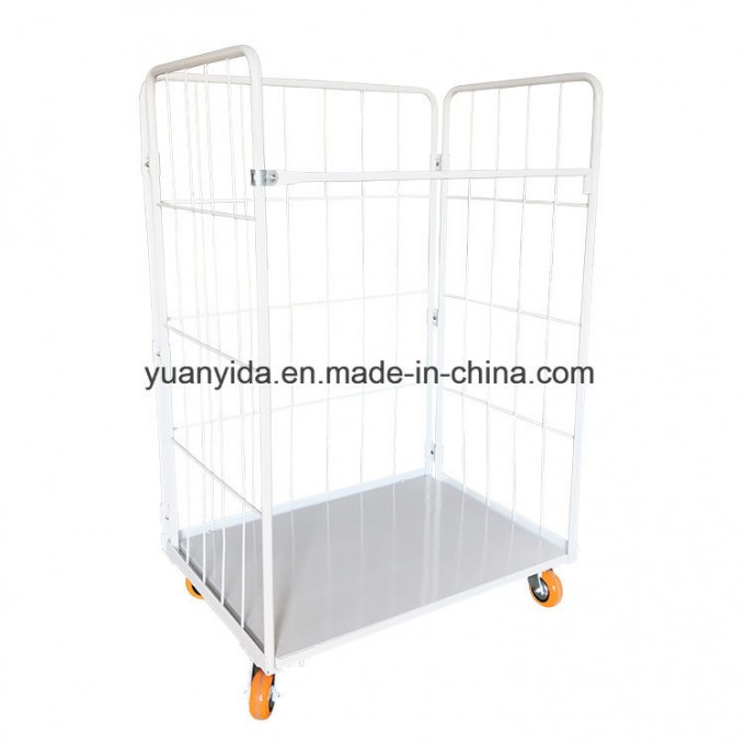 Japan and Korea Powder Coating Rolling Cage/Storage Roll Cage/Hand Trolley/Hand Truck Image1