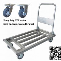 500kg Metal Foldable Hand Truck with TPR Caster