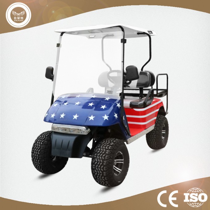 Hot Sale Mini 4 Seater Club Car Golf Cart with Foldable Windshield Image1