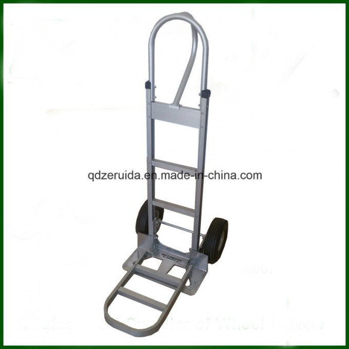 Aluminum Hand Truck with Vertical Loop Hand & Pneumatic Wheels Image1