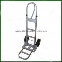 Aluminum Hand Truck with Vertical Loop Hand & Pneumatic Wheels