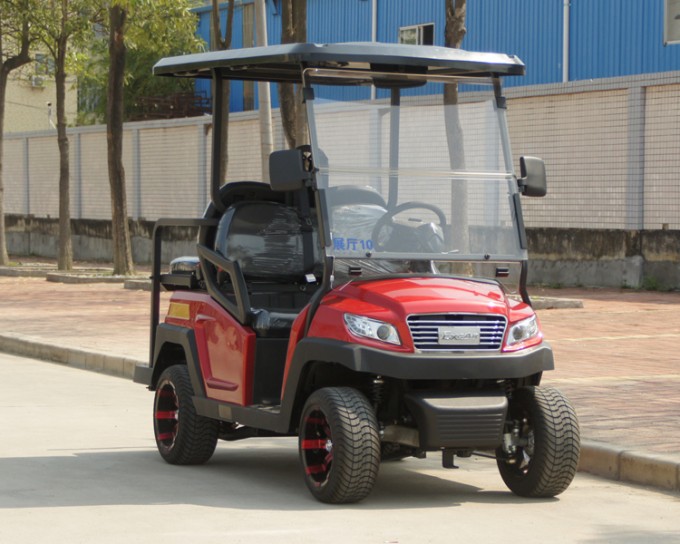 New Design 4 Seater Electric Golf Cart with Foldable Seat Image1
