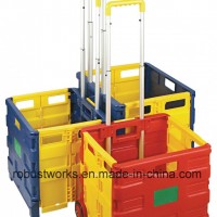 Plastic Folding Shopping Cart (FC403K-2)