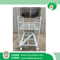Customized Folding Dispatch Trolley for Transportation by Forkfit