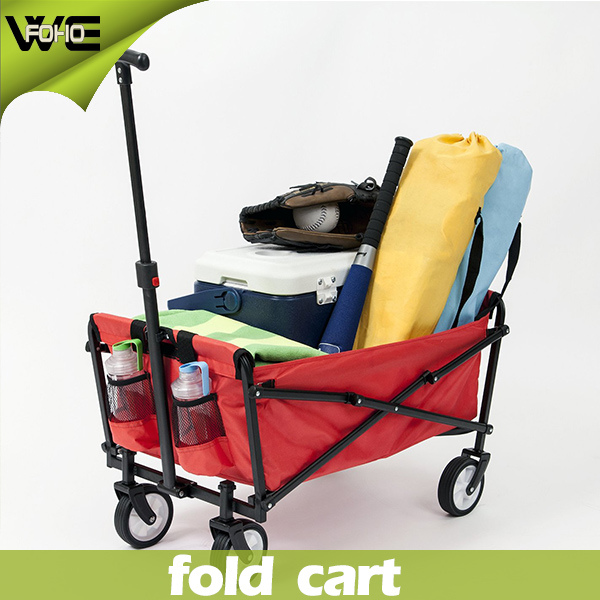 Colorful Utility Luggage Folding Grocery Cart with 4 Wheels Image1