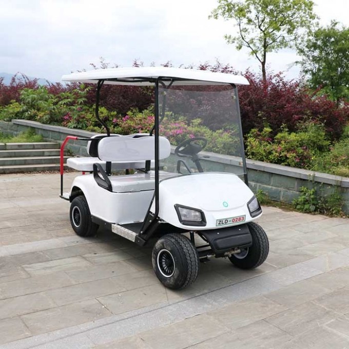 4 Passengers Folded Seats Golf Cart Image1