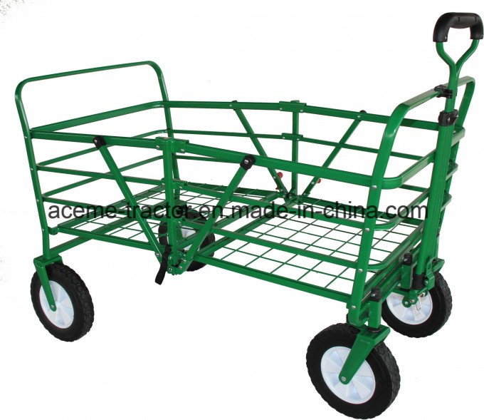 Metal Folding Wagon Cart Use for Garden Tool Cart Image1
