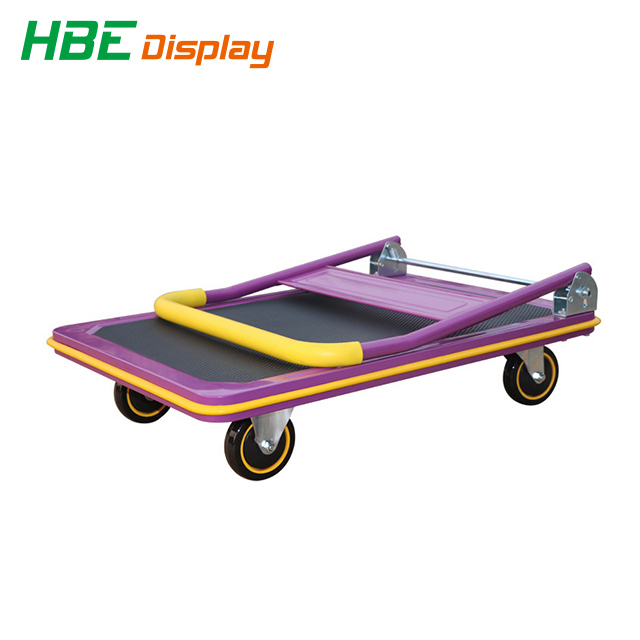 Foldable Heavy Duty Platform Hand Truck Warehouse Trolley Cart Image1