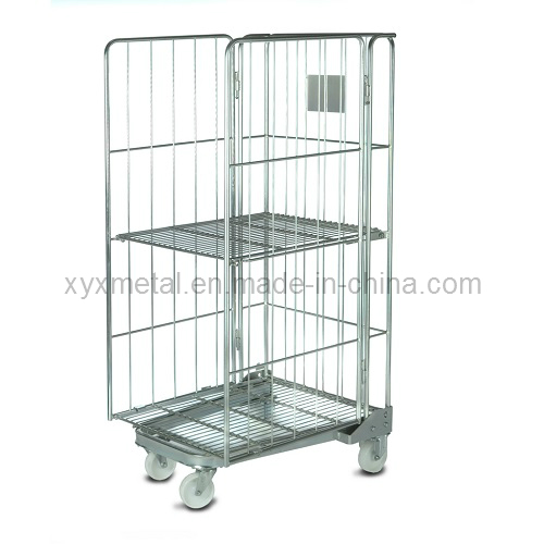 Fashionable Design Foldable and Stackable Hotel Trolley and Service Cart Image1