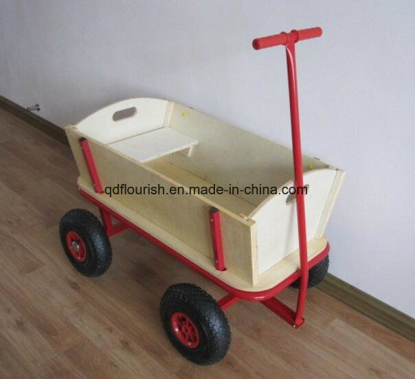 Tc1812 Wooden Folding Wooden Tool Cart Wagon Cart Image1