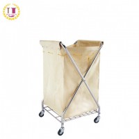 Stainless Steel Folding Laundry Cart