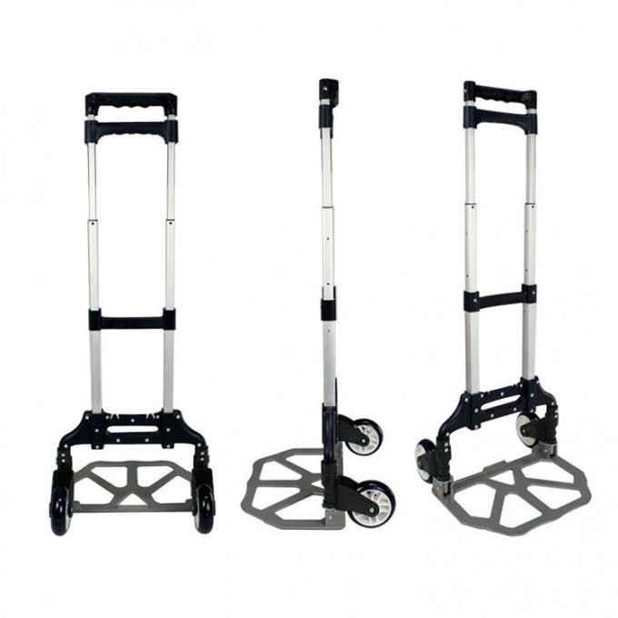 Customized Aluminium Folding Lightweight Two Wheel Hand Trolley Cart Image1