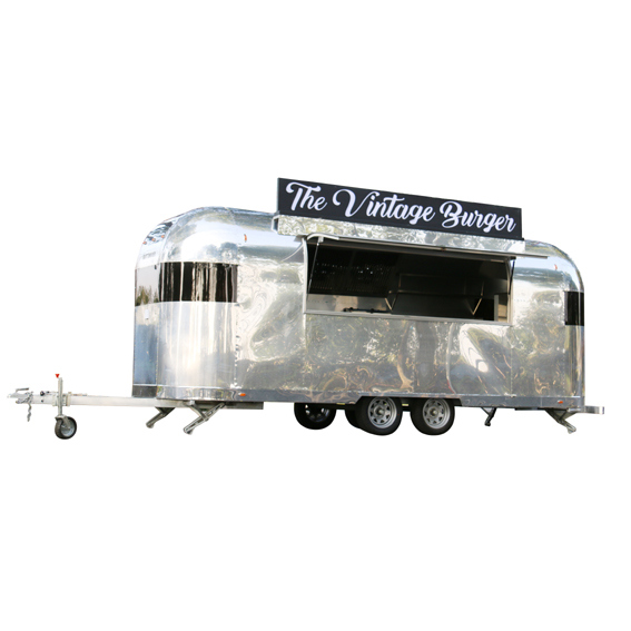 Aluminum Street Mobile Kitchen Service Cart Food Truck Image1