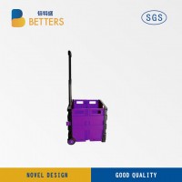 Folding Shopping Trolley with Aluminum Handle
