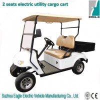Two Seats Electric Golf Cart with Aluminum Cargo Box
