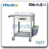 Hospital ABS& Aluminium Nursing Trolley with Extension Board