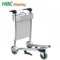 Aluminum Alloy Passenger Baggage Luggage Airport Trolley with Hand Brake