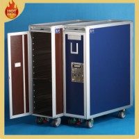 8 Wheels Aluminum Inflight Airline Aircraft Meal Cart for Sale