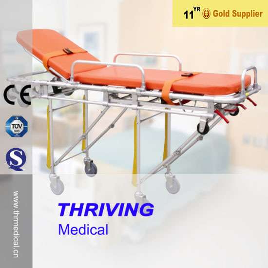 Hospital Ambulance Strecher Trolley (Aluminum Alloy) Image1