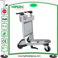 Airport Aluminum Hand Brake Luggage Trolley Cart