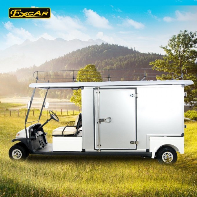 Hotel Buggy Electric Golf Cart with Aluminum Cargo Image1