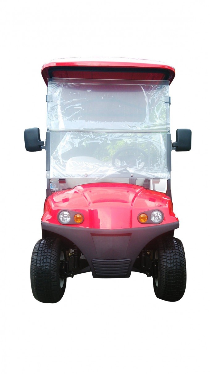 2 Seaters Aluminium Chassis Electric Golf Cart with Cargo Box Image1