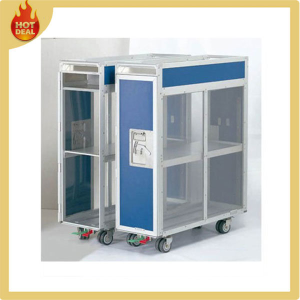 Aluminum Alloy 4 Wheels Aircraft Goods Service Trolley Image1