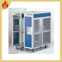 Aluminum Alloy 4 Wheels Aircraft Goods Service Trolley
