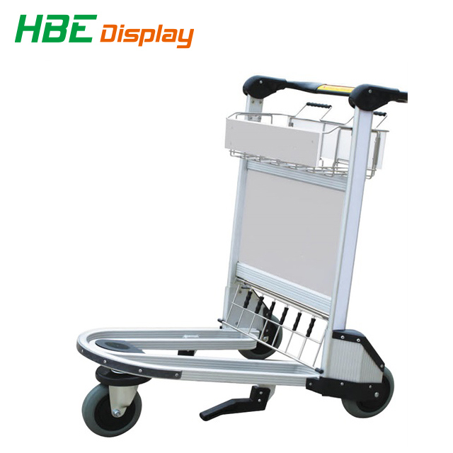 Aluminum Alloy Baggage Luggage Airport Trolley with Brake Image1