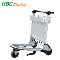 Aluminum Alloy Baggage Luggage Airport Trolley with Brake