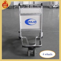 4 Wheels Aluminum Alloy Hand Brake Airport Trolley (LG8)