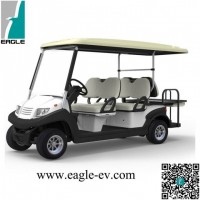 6 Seat Electric Golf Cart, Pure Electric, Aluminum Chassis Frame, Battery Powered, 48V 4kw Seoex DC 