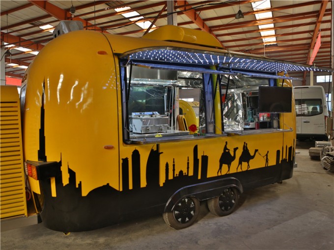 Fiber Glass Donut Machine Food Cart Customized Image1