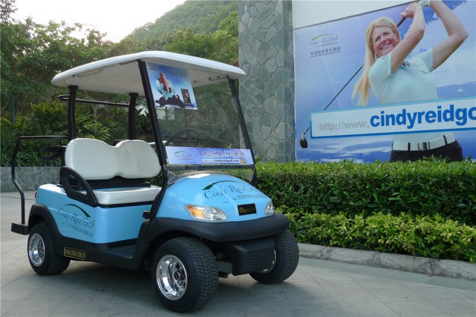 Aluminium Chassis 2 Seater Electric Golf Cart for Golf Course Image1