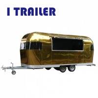 China Top Quality Mobile Aluminum Food Van Food Truck Cart