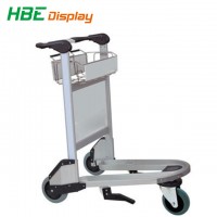 Aluminum Hand Brake Airport Luggage Cart