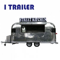 Customized Aluminium Mobile Food Kiosk Cart for Catering