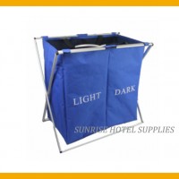 Highly Quality Metal Frame Linen Trolley with 2 Compartments