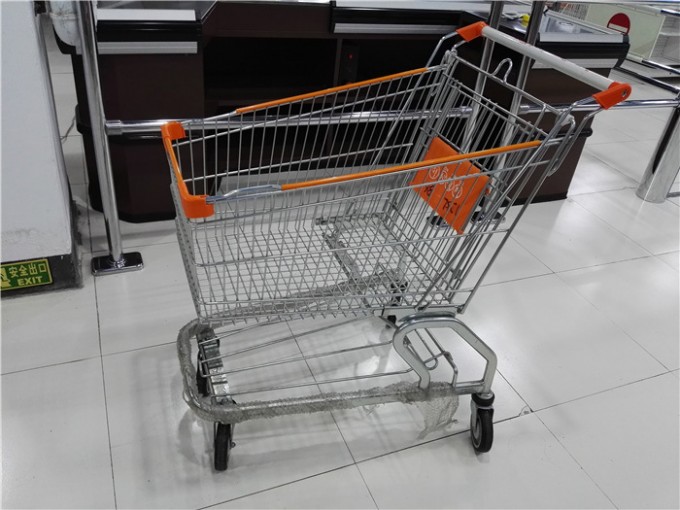 American Style Metal Grocery Shopping Trolley Carts Image1